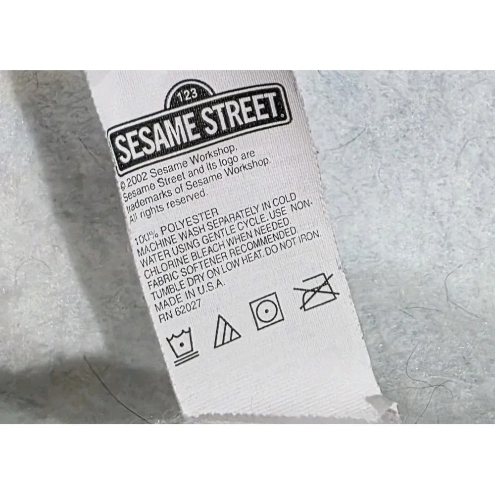 Vintage Sesame Street Baby Blanket Big Bird Ernie Elmo Playground‎ Blue